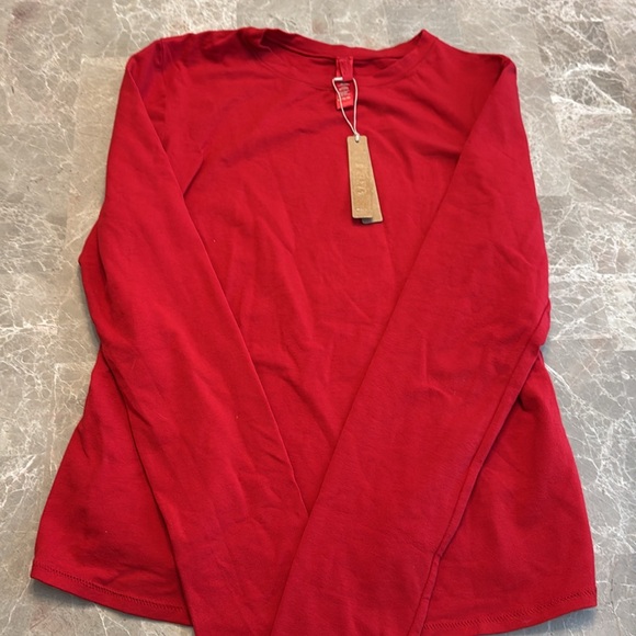 SKIMS COTTON JERSEY LONG SLEEVE T-SHIRT - Picture 9 of 10